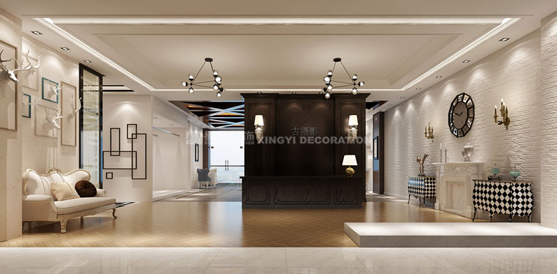 古攝影接待大廳裝修設計圖片