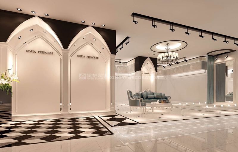 古攝影婚紗店禮服館設計效果圖