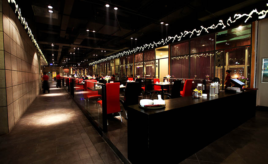 香江匯時尚餐廳裝修設計整體效果第二張