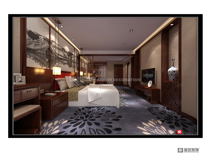 逍遙湖精品酒店大客房裝修設(shè)計(jì)02