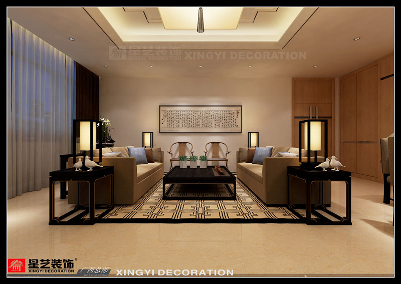 遠(yuǎn)信大廈辦公室裝修董事長(zhǎng)辦公室接待區(qū)設(shè)計(jì)效果圖片