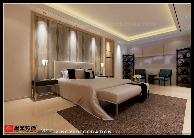 遠(yuǎn)信大廈辦公室裝修董事長(zhǎng)辦公室休息室效果圖片