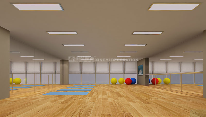 華榮（北京）舞蹈學(xué)校練習(xí)教室設(shè)計效果
