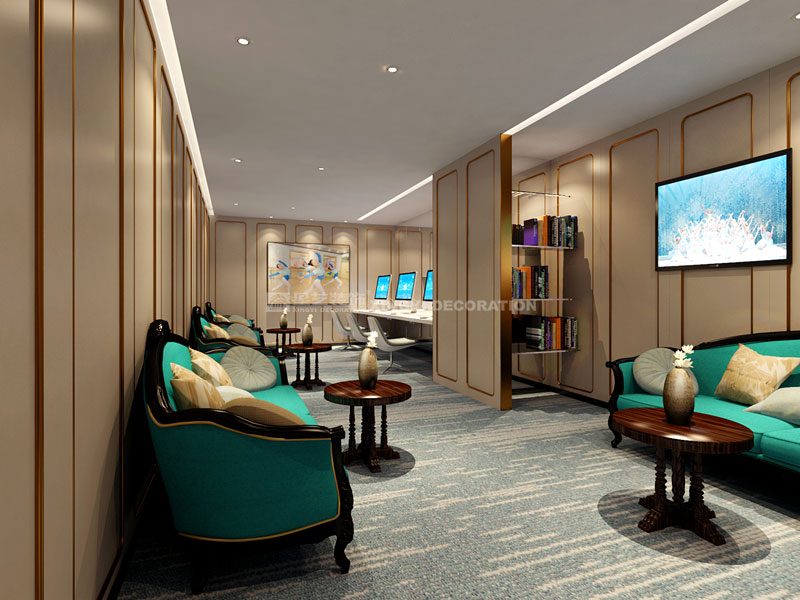 華榮（北京）舞蹈學(xué)校家長休息區(qū)設(shè)計效果