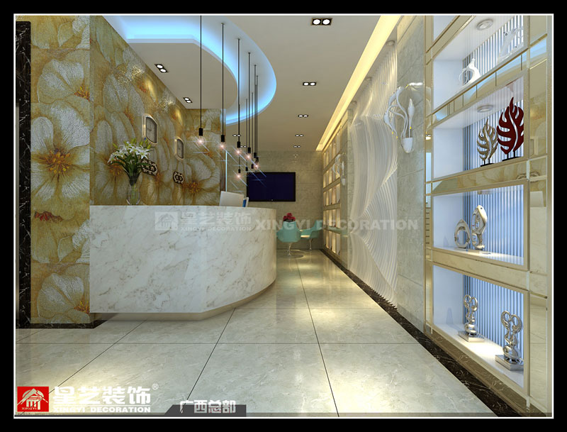 永都酒店大堂裝修設(shè)計效果第二張圖