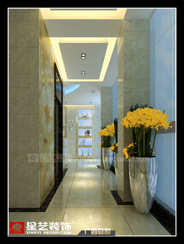 永都酒店裝修電梯間設(shè)計效果圖