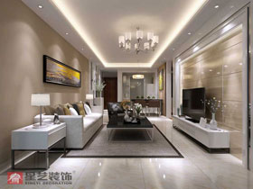 盤龍居89平現(xiàn)代簡約客廳設(shè)計效果