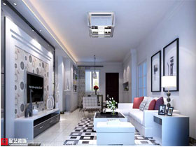 廣源國際社區(qū)140平裝修案例