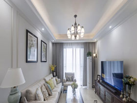 龍光君悅?cè)A府125平美式風(fēng)格完工實(shí)景
