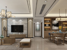 萬達(dá)茂140平裝修設(shè)計(jì)案例