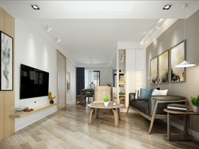 華潤二十四城110平裝修案例