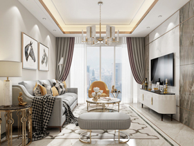 保利領(lǐng)秀前城領(lǐng)秀府100平裝修案例