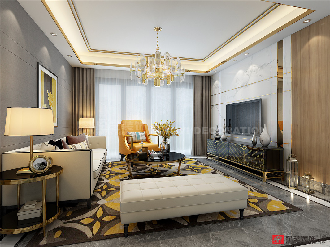 萬達(dá)茂140平裝修案例