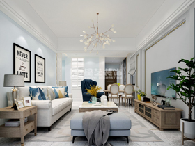 區(qū)直機關宿舍樓100平裝修案例