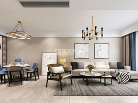 保利領(lǐng)秀前城116平裝修案例