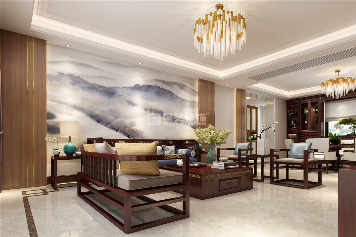 天譽(yù)花園197平裝修案例