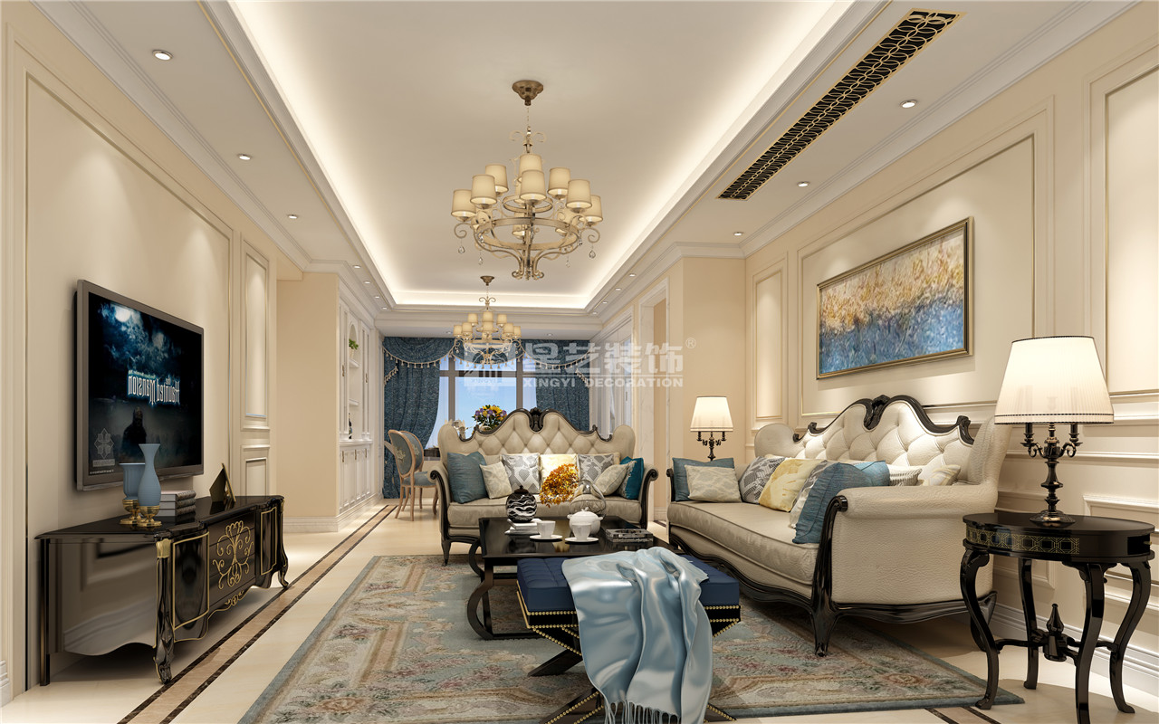 天譽(yù)花園140平裝修案例