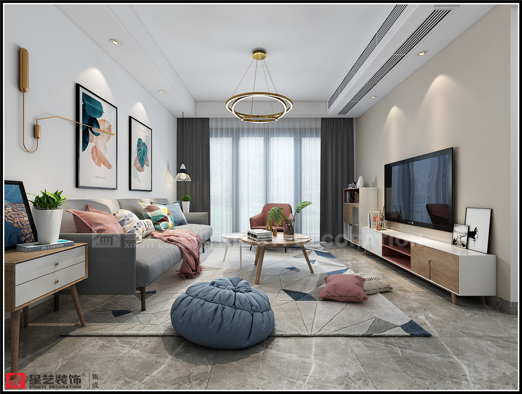 保利心語(yǔ)85平裝修案例