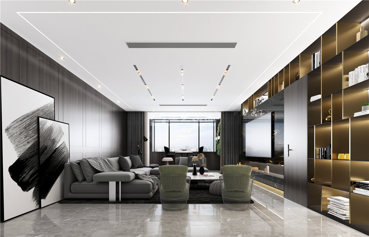 萬(wàn)達(dá)公館300平裝修案例