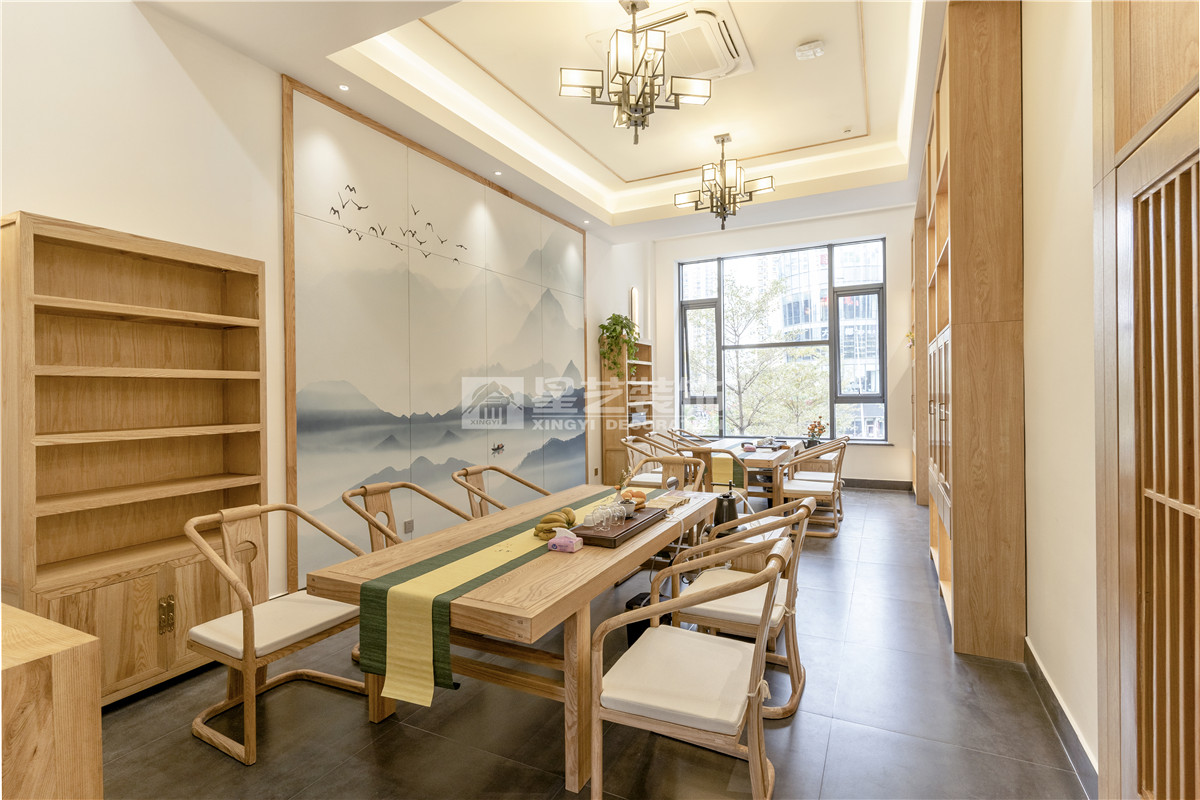 青秀萬達(dá)斗記普洱茶鋪180平完工實景