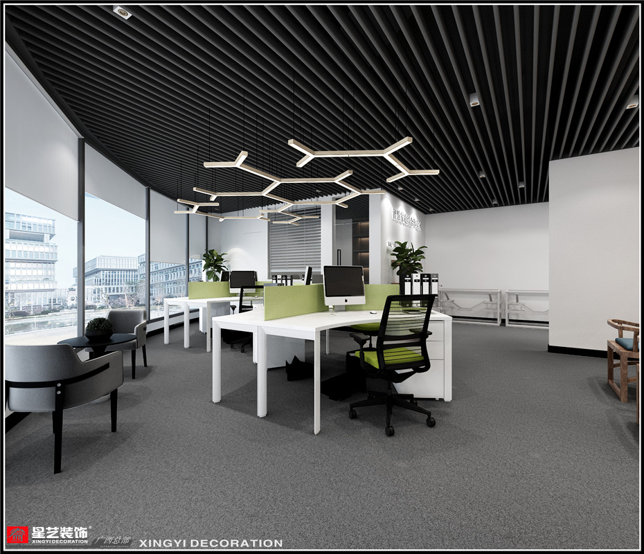 富亞國(guó)際金融中心80平辦公室案例