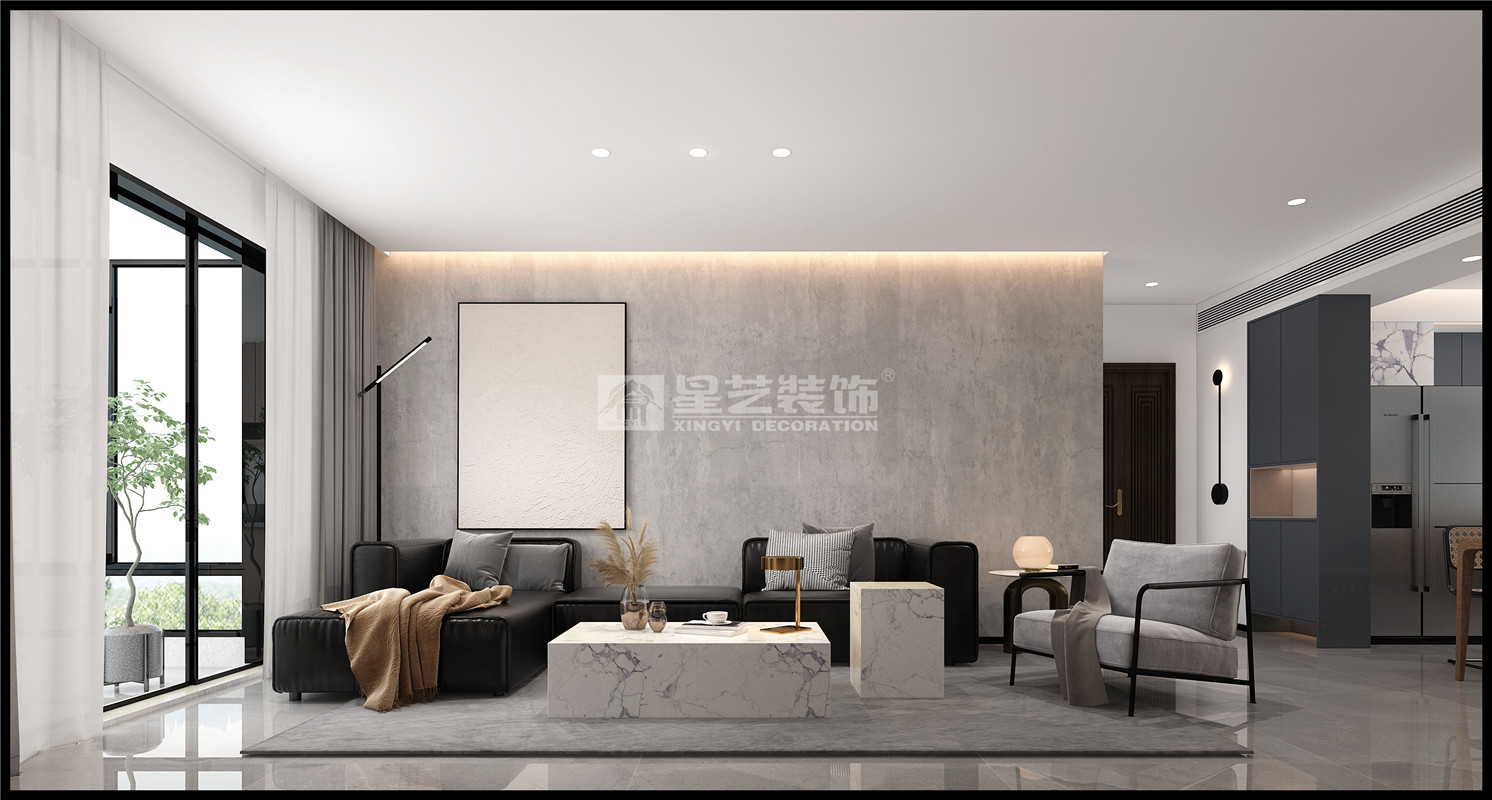 翡翠時(shí)光128平現(xiàn)代臺(tái)式裝修案例