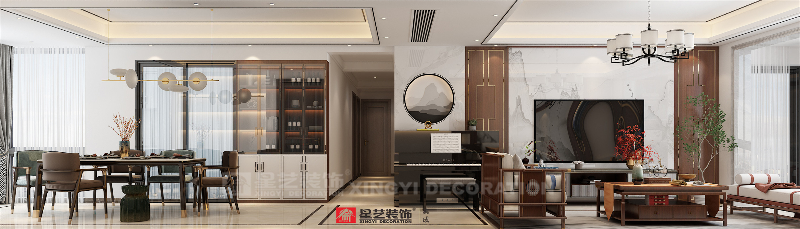 盤(pán)龍居125平裝修案例