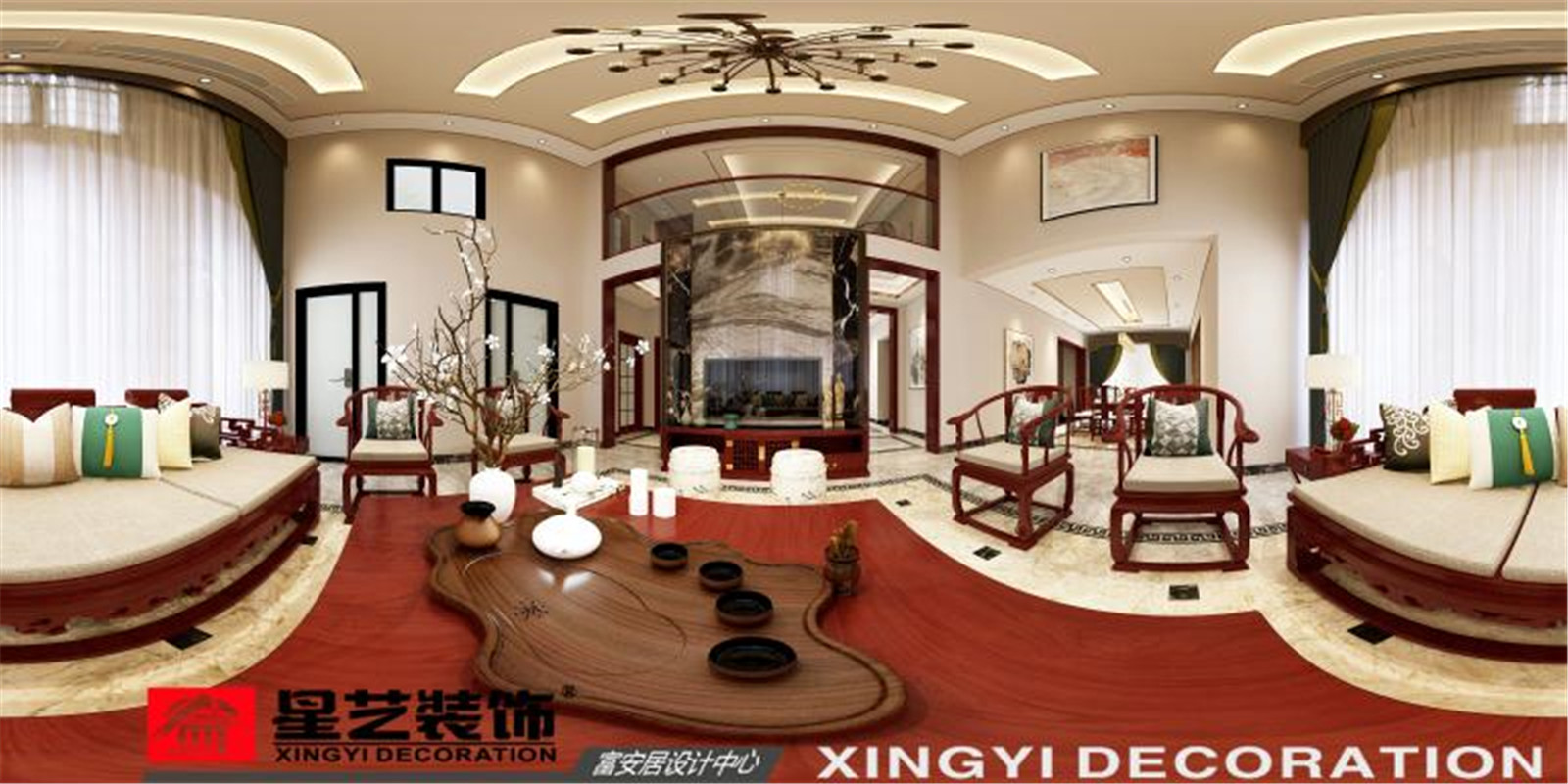 豐澤愛(ài)麗舍宮1000平裝修案例