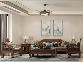 建發(fā)央璽129平裝修案例